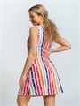 Хлопковый сарафан Сарафан2-красные полоски
