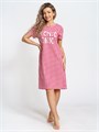 Туника домашняя женская Туника1-BMR-красные квадратики_Picnic Chic